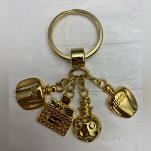 CHRISTIAN DIOR Vintage Perfume Bottle Charm Keyring